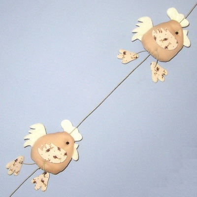KUŘÁTKA GIRLANDA KRÉM 120CM